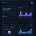 Dashboard web design mockup